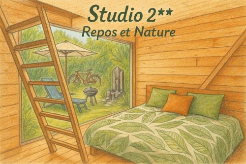 Saint-Paul-les-Dax Apartment | Studio Nature et Beauregard 30m2 en duplex proche lac, cures thermales et commerces