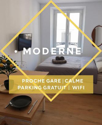 Saint-Die Apartment | Studio Neuf et Moderne St-Dié - Calme - Wifi - 2 min Gare - Parking Gratuit Proche
