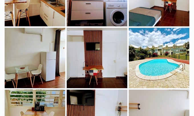 Le Gosier Apartment | Studio Oncle Sam: pool and beach access. Ideal for vacations or weekends for two