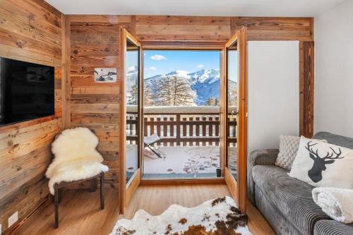Vex Apartment | Studio rénové avec vue sur les montagnes