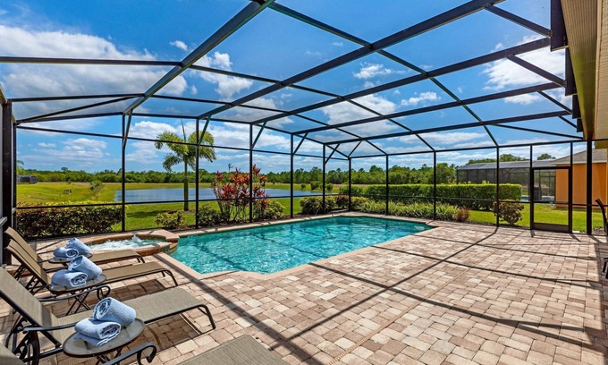Watersong Villa | Stunning and spacious, Lake View Home with Private South Facing Pool and Spa