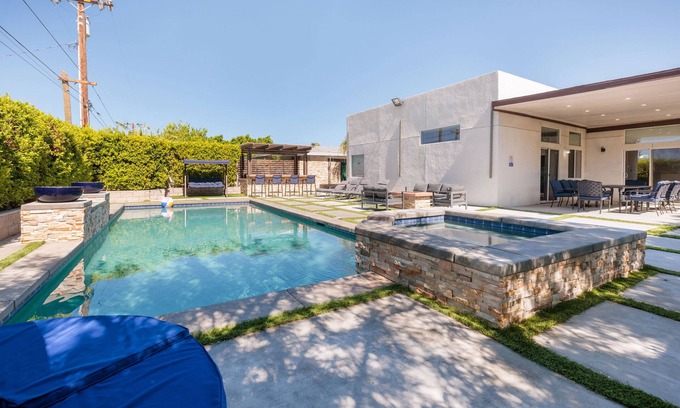 Desert Hot Springs House | Stunning Backyard, Pool & HotTub, Gameroom, BBQ