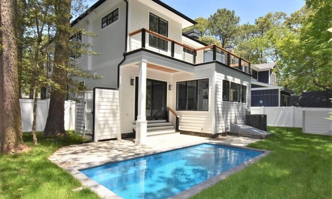 The Pines House | Stunning contemporary home with a private pool and walking distance to the beach