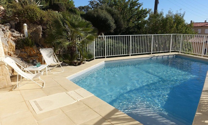 Saint-Pierre-la-Mer House | Stunning private villa for 6 guests with WIFI, A/C, private pool, TV and terrace