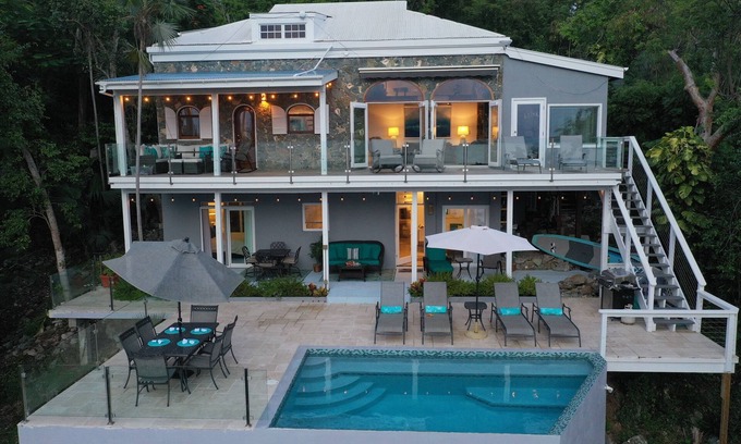 Estate Enighed Villa | Stunning home. Amazing views,6 bdrm, private pool-Cruz Bay Rennovated, Generator