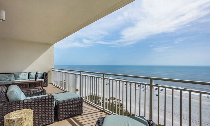 Jacksonville Beach Condo | Stunning ocean front views from 9th floor 2/2 condo