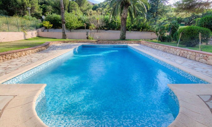 Antheor Villa | Stunning private villa for 8 guests with WIFI, A/C, private pool, TV, terrace and pets allowed