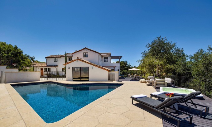 San Roque House | Stunning, Private Home With Pool, Hot Tub, and Mountain Views!