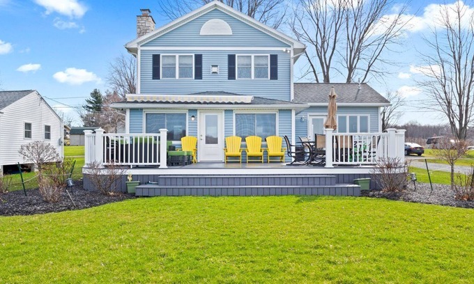 Wolcott House | Stunning Sodus Bay/Lake Ontario Retreat with Private Dock!