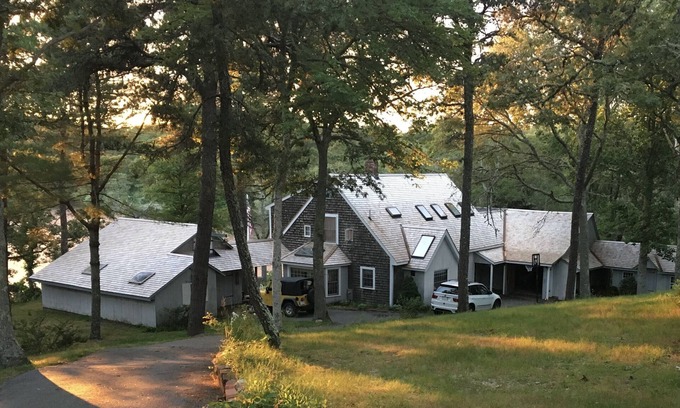 South Chatham House | Stunning Waterfront Compound with Private Beach, Private Dock, Sunset View