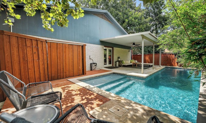 North Austin Civic Association House | Stylish 3BR Home + Private Pool