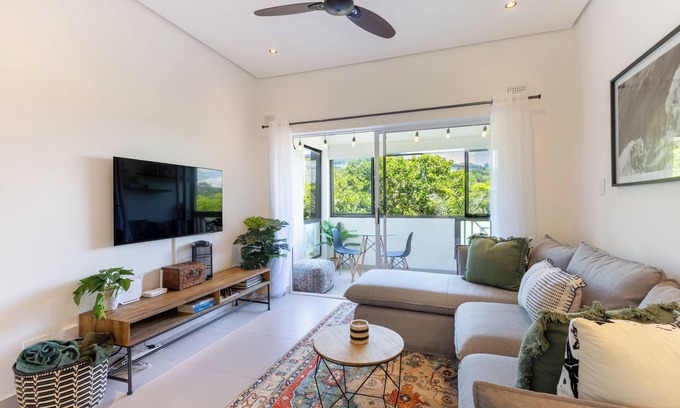 Ballito Apartment | Stylish Ballito 1 Bedroom: Enclosed Balcony | Pool