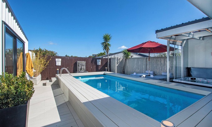 Mangawhai Heads House | Sun Kissed Pool Villa - Mangawhai Holiday Home