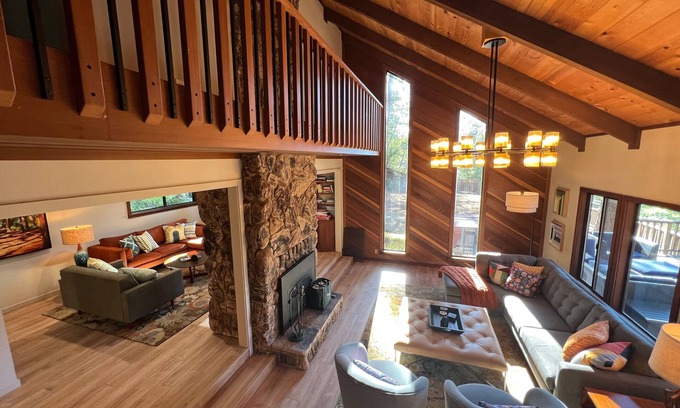 Guerneville House | Sundance - Luxury Redwood Retreat with Pool, Spa, & Sauna