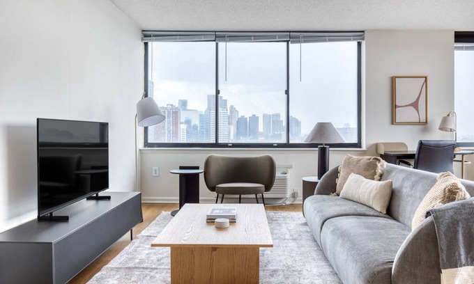 Hoboken Apartment | Sunny Hoboken 1BR w/DM, Gym & Sundeck, nr PATH, by Blueground