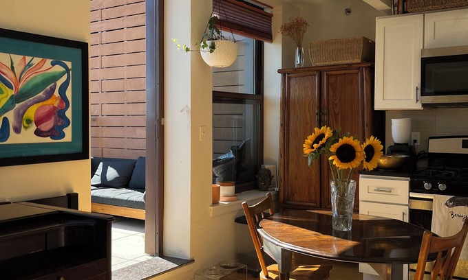 Prospect Lefferts Gardens Apartment | Sunny, South-Facing Apt w Private Terrace 300 ft. from Prospect Park & Q/B Train