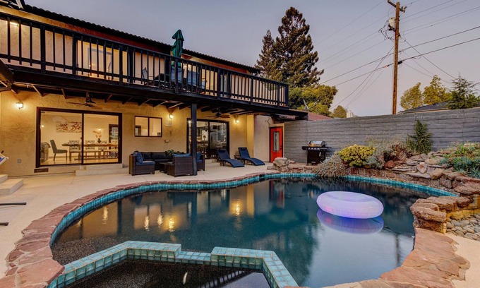 Vallejo House | Sunset Spanish Villa W/Pool, Pool table, BBQ +