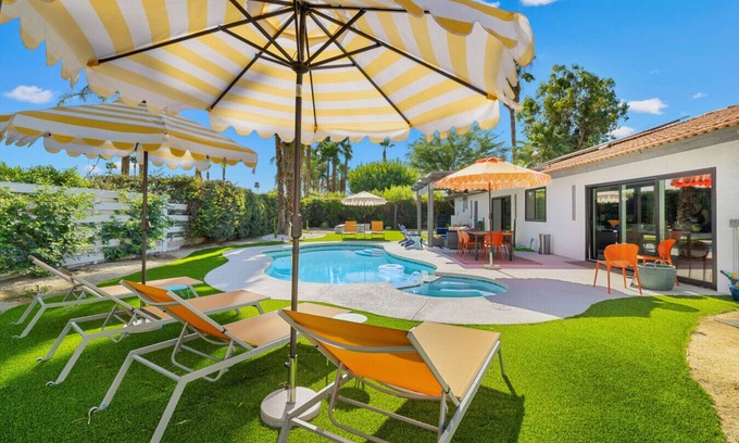 Araby House | Sunshine Days Modern Palm Springs Oasis w/Private Pool, Spa heat included