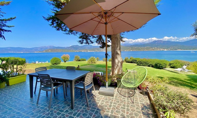 Calcatoggio Apartment | Superb apartment with sea and mountain views, first floor