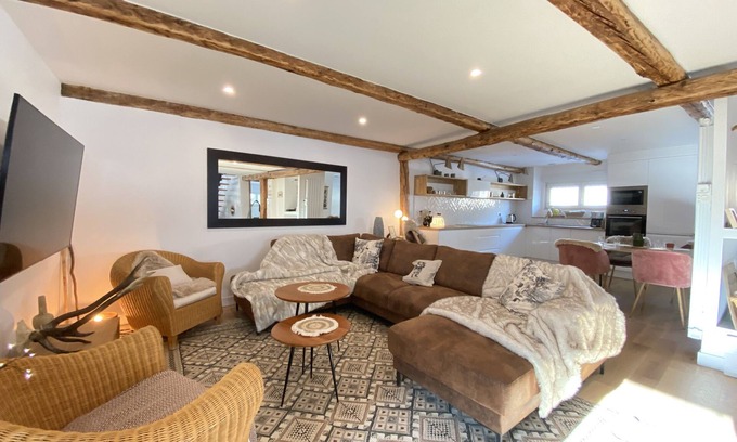 Aiguilles Apartment | Superb Duplex 8/10 pers 5ch 3sdb 1 balcony 150M2 cocooning in the heart of Queyras