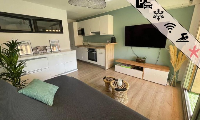 Plaine de la Brague Apartment | Superbe appartement Cocooning au calme - Piscine