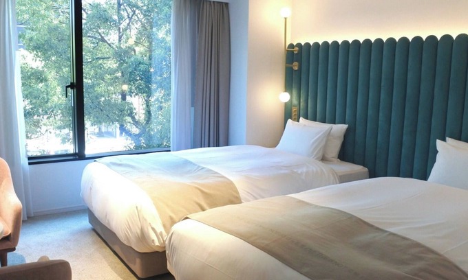Hiroshima City Centre Hotel | Superior Twin Room with City View Train Street /Hiroshima Hiroshima
