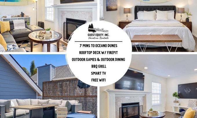Arroyo Grande House | Surf's Up Beach House| Fire pit, Rooftop, Games+