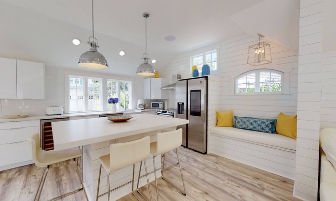 Nantucket Town House | Swedish Blue and Yellow house new 2021! Just over a block to harbor and Main St