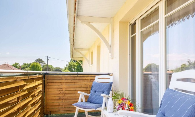 Biscarrosse Apartment | T2 confort à Biscarrosse, 4 personnes, parking privé, classé 1 étoile