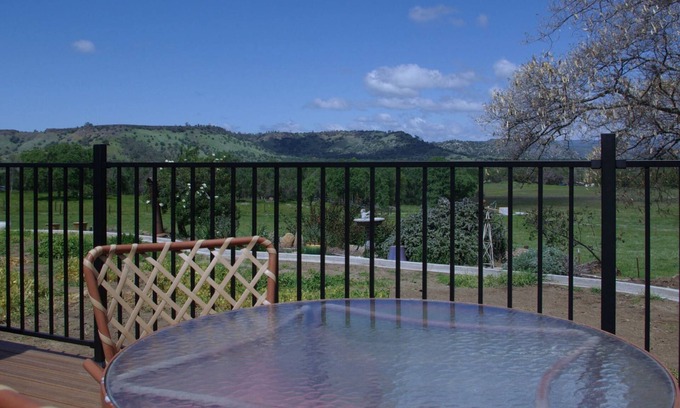 Clovis Apartment | Talahi Ranch Retreat, king bed, 2 twins, 48" TV, sofa, tables, chairs, kitchen