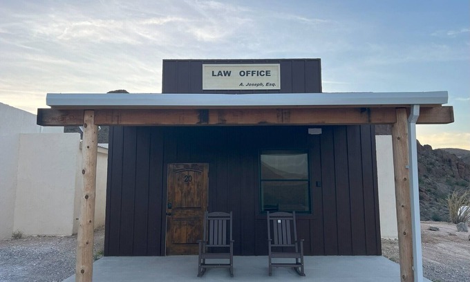 Study Butte-Terlingua Cabin | Ten Bits Ranch - Room # 20 - Law Office