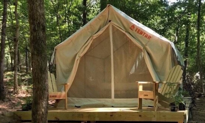 Conestee RV Rental | Tentrr Signature Site - Calming Stream