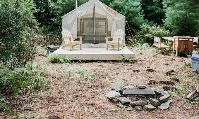 Kerhonkson RV Rental | Tentrr Signature Site - Sundown for swimming, hiking, and a peaceful, easy feeli