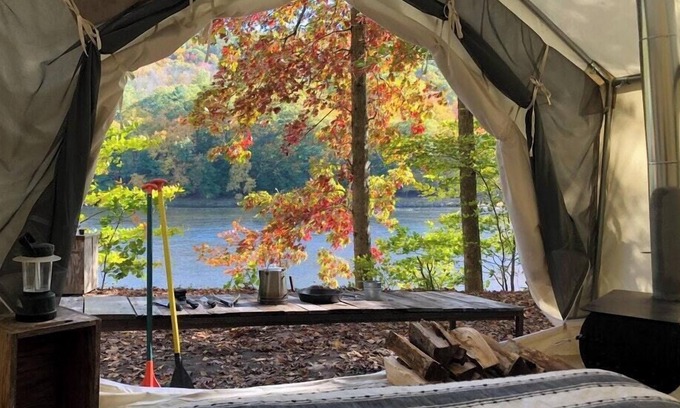 Pond Eddy RV Rental | Tentrr Signature Site - River's Edge on the Canal