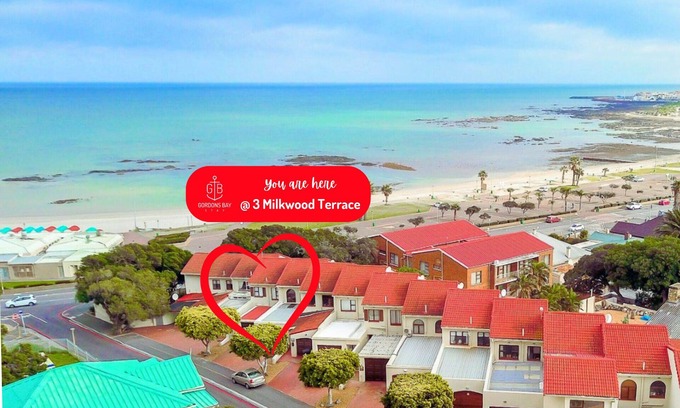 Gordons Bay Central House | 'Terrace On Sea' - Central 2 Bedroom townhouse less than 1 min walk to the beach