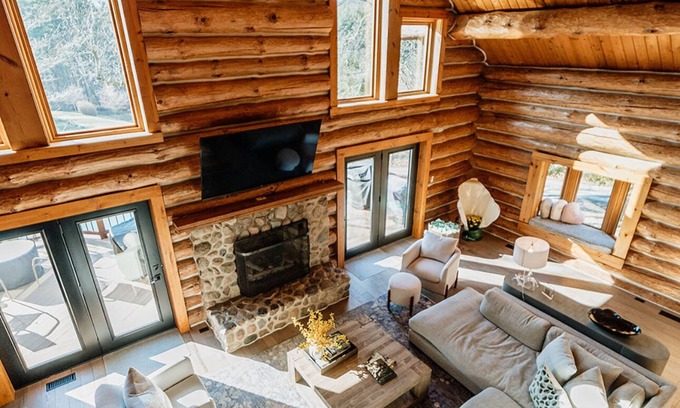 Rockbridge Cabin | Terrapin Hideaway's Loggerhead Main Lodge, Hocking Hills Logan Laureville Rockbridge Sleeps 16 Hot t