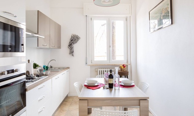 Pablo Apartment | The apartment is located on the raised ground floor of a building with an elevator, not suitable for the disabled. There are steps to access the elevator.In 66 square meters of space, it comfortably accommodates four people with a double bedroom and a be