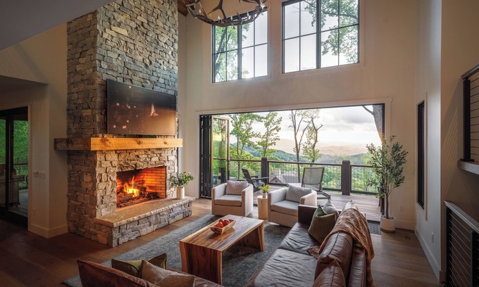 Banner Elk House | The Bear Cave at Eagles Nest - luxury new build
