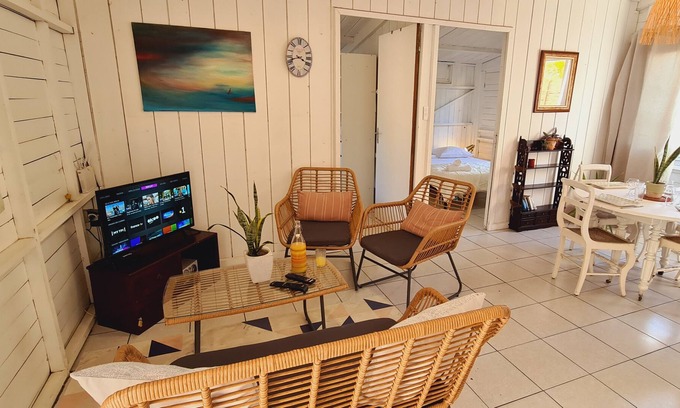 Caphomard House | THE BÔ BUNGAL'EAU with terrace for 4 people is 50 meters from the beach