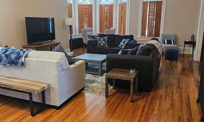 Ludington Apartment | The Daniel Goodenough House - large lumber baron historical landmark.