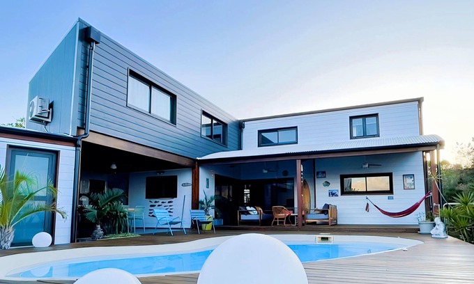 St Gilles-les-Bains House | "the Endless Summer" Caze - Villa 4 - 5 Chambres - Piscine - Cuisine Extérieure