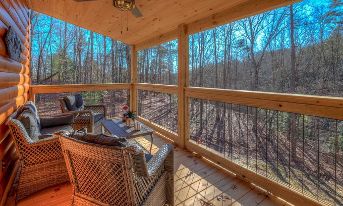 Murphy Cabin | The Fawn at Deer Ridge - Escape to a King bed and dog yard-Get Away From It All!