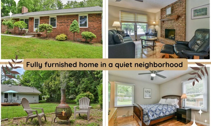 Avery Creek House | {The Glendell} Entire home in Arden with backyard