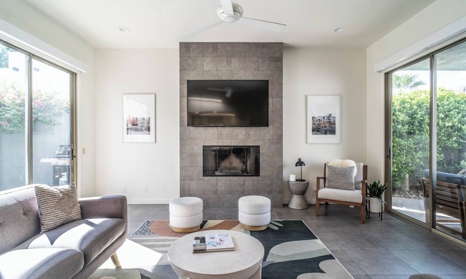 La Quinta Cove House | The Grey House, A Modern Pool Home in La Quinta