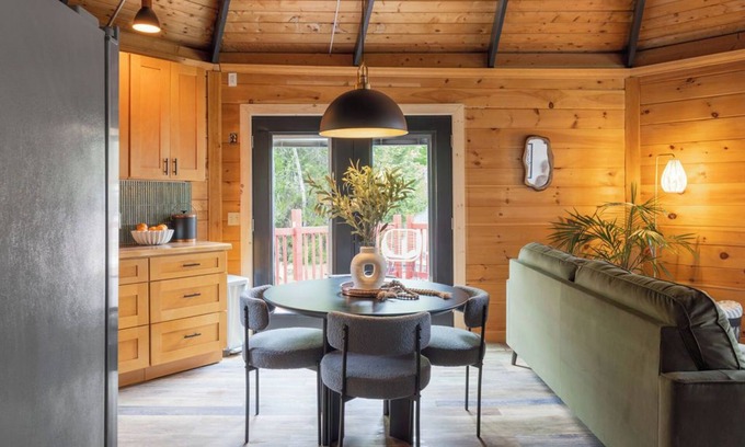 Elka Park Cabin | The Lily Pad - Hunter, NY nRoundhouse in the heart of the Catskill Mountains