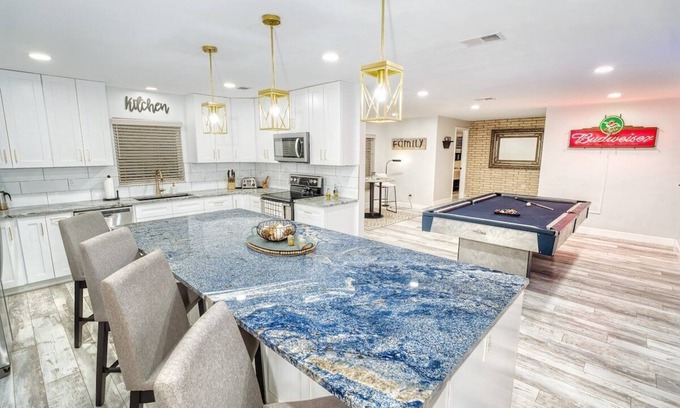 Tampa House | The Lily Pad- Pool Table Home