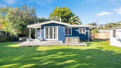 Waikanae House | The Little Blue Bach - Waikanae Beach Holiday Home