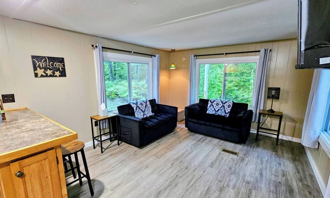 Luther House | The Northwoods Den- A terrific 2-bedroom house on 9 secluded acres in Luther MI