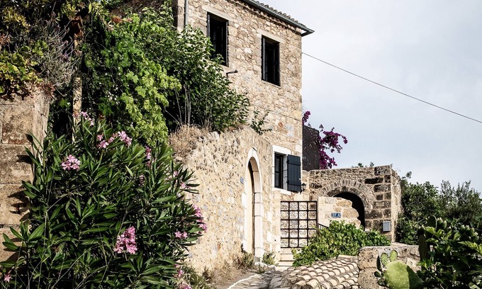 Lefktro Villa | The Olive Tree Residence - a unique Mani Tower experience