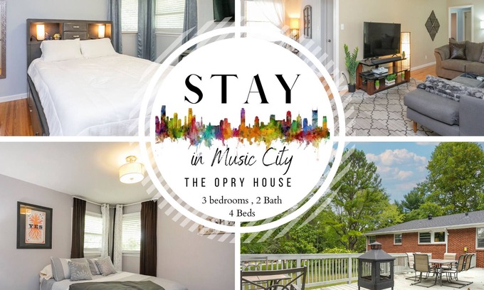 Sunset View House | The Other Opry House 8min2Opry Huge Backyard